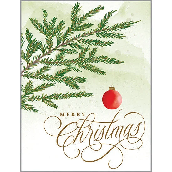 Christmas card - Little Red Ornament