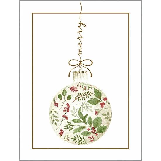 Christmas card - Merry Ornament