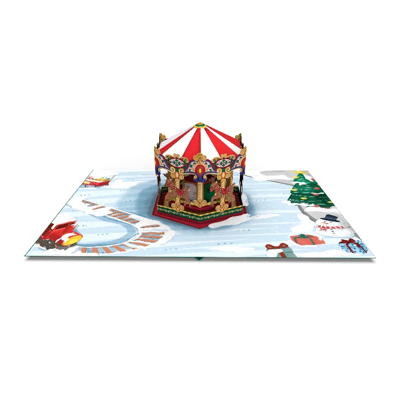 Christmas Carousel Pop-Up Card