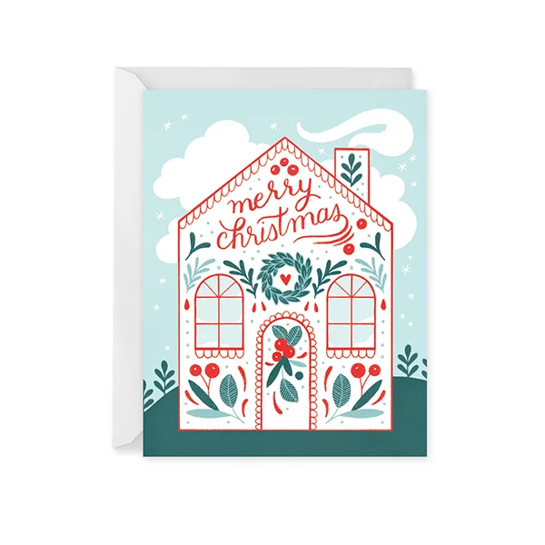 Christmas Cottage Holiday Card