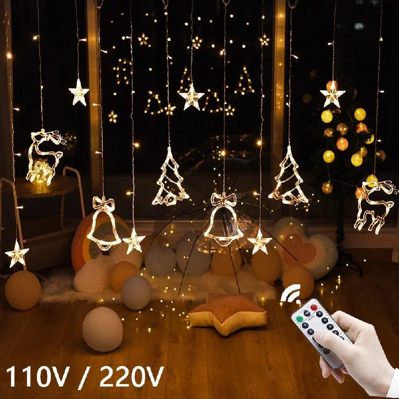 Christmas Holiday Candlelight "Christmas Fairy Curtain String Lights – USB Powered LED Decoration | Christmas Trees USA" Christmas Holiday Candlelight "Christmas Fairy Curtain String Lights – USB Powered LED Decoration | Christmas Trees USA"