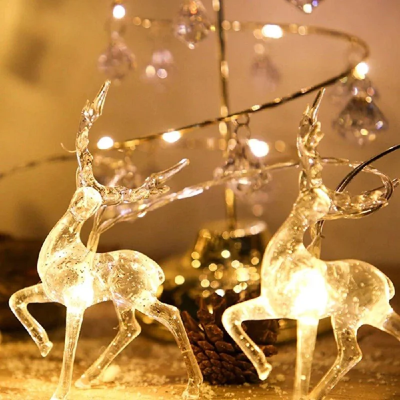 Christmas Mistletoe Magic Christmas Hanging Elk String Light 10 LED - Festive Copper Wire Light for Holiday Decorations | Christmas Trees USA Christmas Mistletoe Magic Christmas Hanging Elk String Light 10 LED - Festive Copper Wire Light for Holiday Decorations | Christmas Trees USA