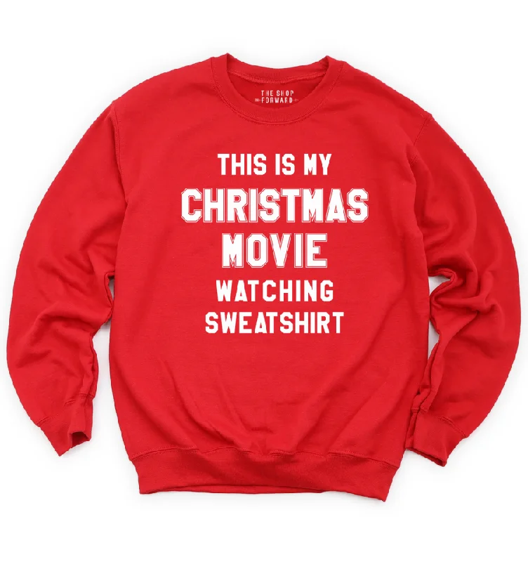 Christmas Movie Watcher Fleece Sweatshirt