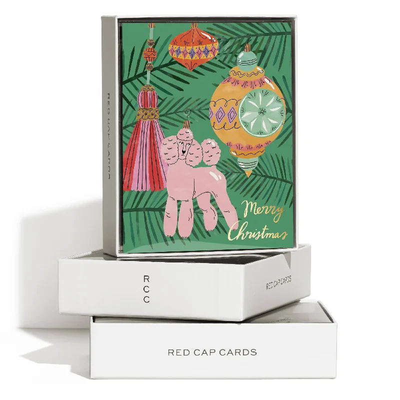 Christmas Poodle Greeting Card Boxed Set