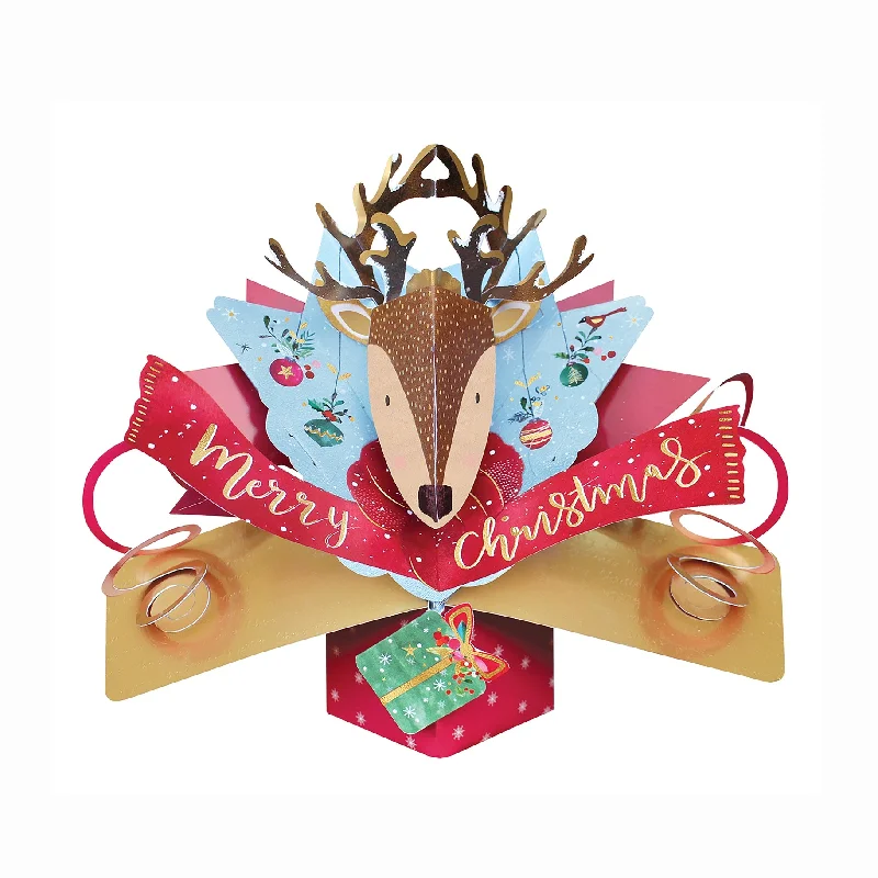 Christmas Reindeer Pop-Up Card