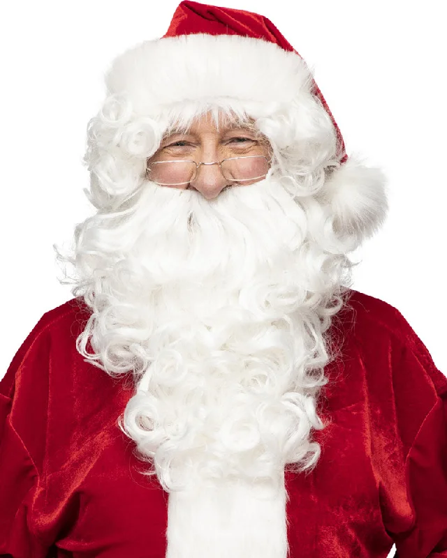 Christmas Cozy Sweaters Christmas Santa Deluxe Wig and Beard Set