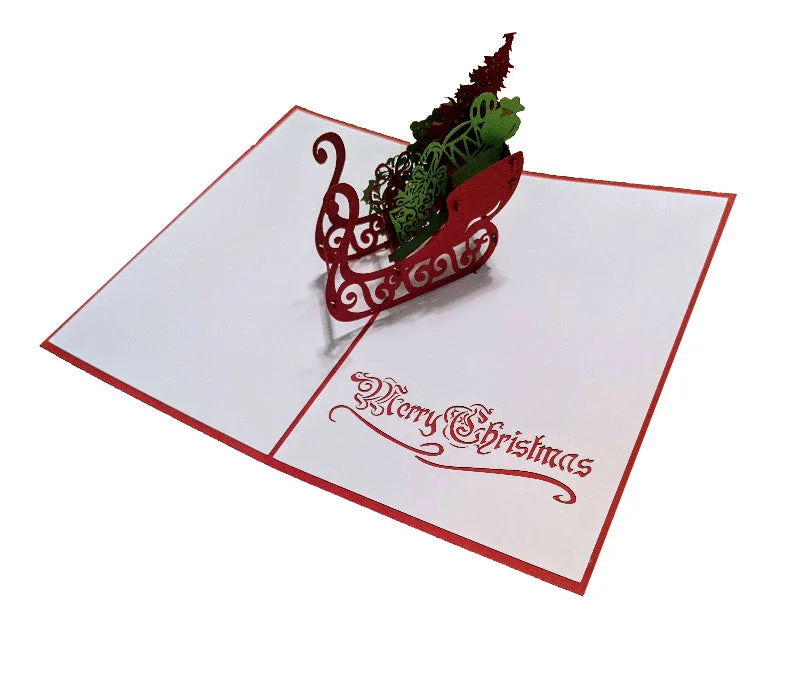 Christmas Sleigh Pop-Up Card