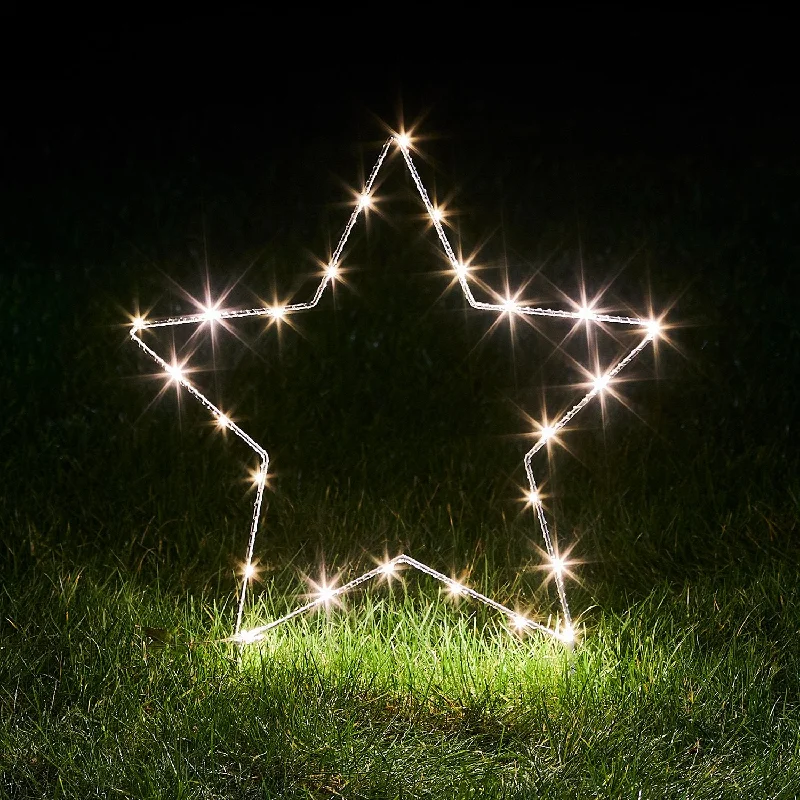 Christmas Reindeer Sleigh Christmas Star Stake Lights