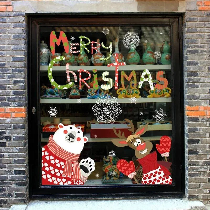 Christmas Joyful Laughter Christmas Sticker Home Decoration Sticker 60*90cm