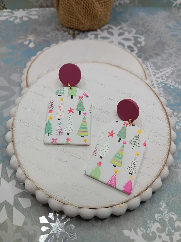 Christmas Cozy Blankets Christmas Tree Earrings