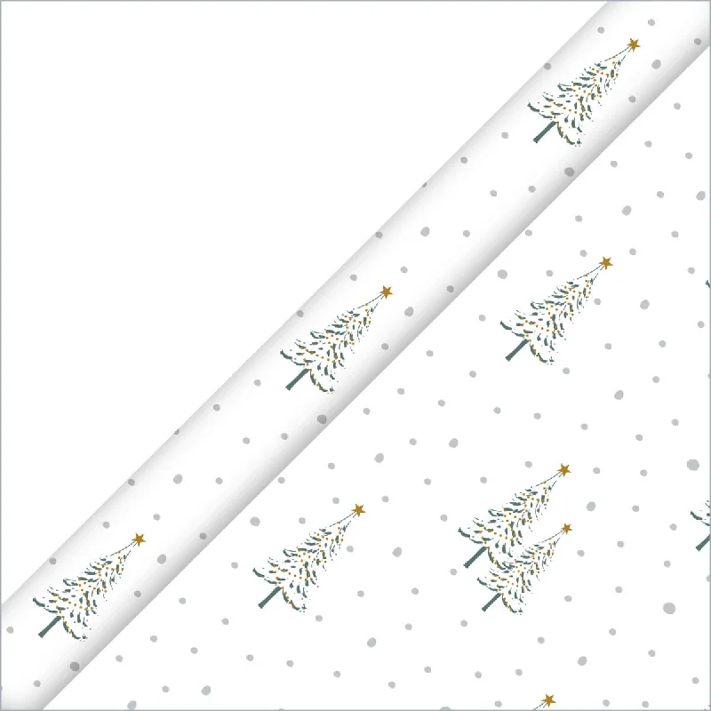 Christmas Cozy Evenings Christmas Trees Roll Wrap