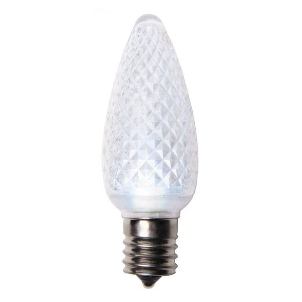 Christmas Cozy Evenings Cool White C9 Crystal Cut LED Light Bulbs - 25/BX