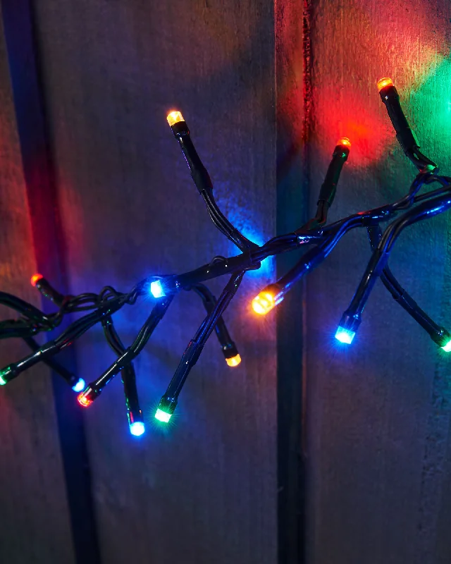 Outdoor Cluster Multi-Function 500 LED Light String, Multi Colour