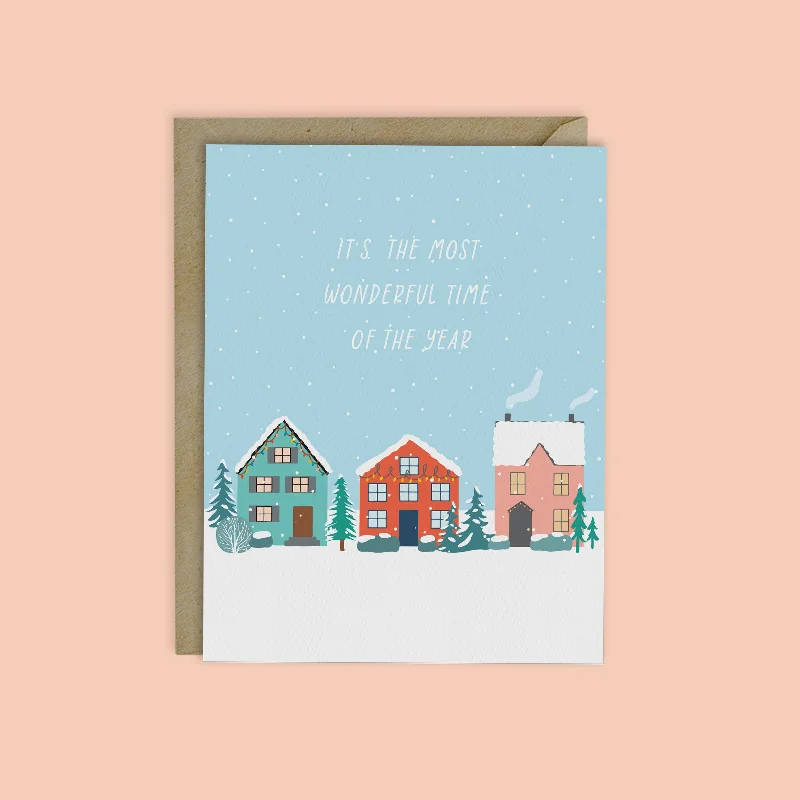 Christmas Ice Decorations HOLIDAY HOMES- Most Wonderful time of the year card