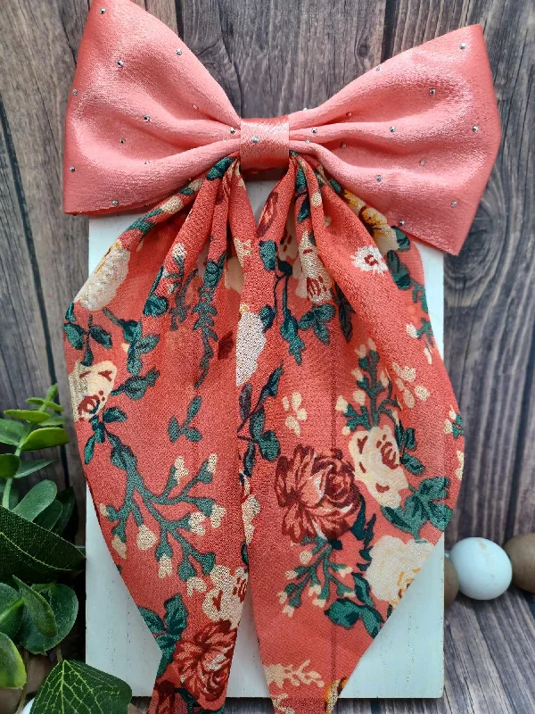 Christmas Festive Atmosphere Coral Floral Hair Accessory