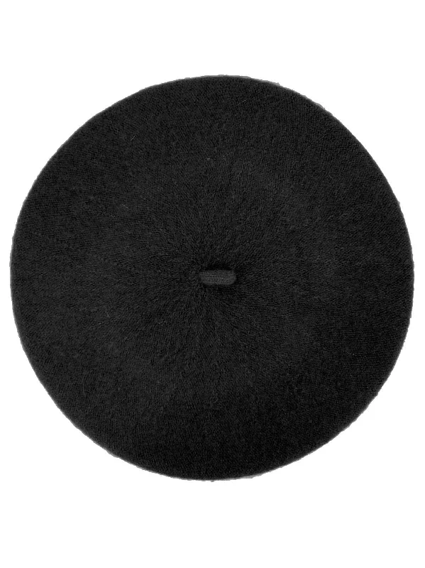 Christmas Magical Night Dark Grey Vintage Style Pure Wool Beret