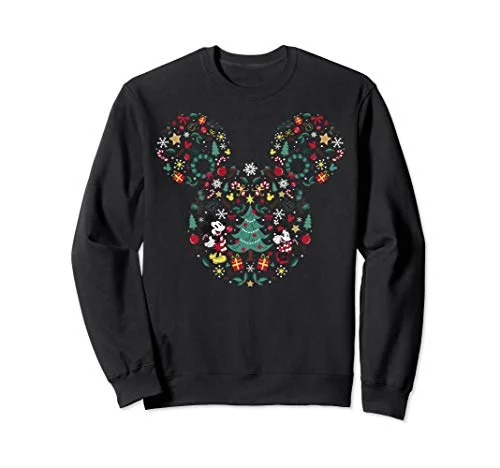 Christmas Holiday Decor Disney Mickey And Minnie Christmas Mashup Sweatshirt