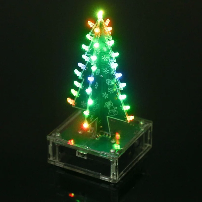 Christmas Star Tree Topper Colorful Acrylic Christmas Tree With Music