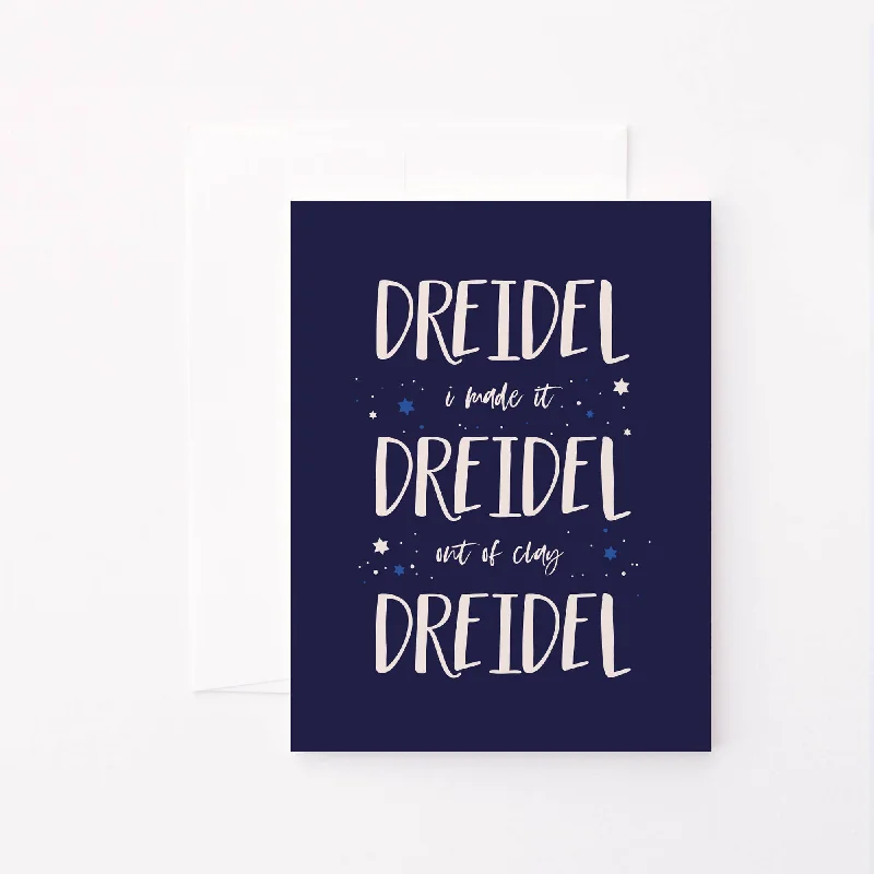 Dreidel Dreidel Dreidel Hanukkah Card