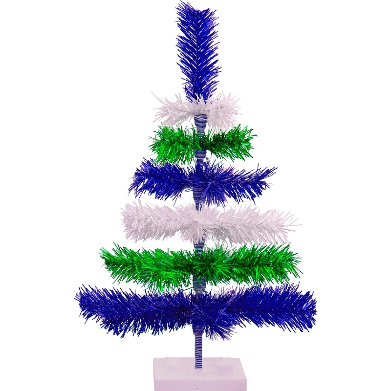 Christmas Holiday Greetings 地球日分层金属丝树