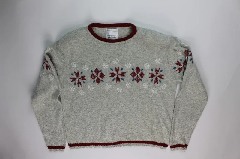 Christmas Jolly Spirit Fancy Flakes- Medium Christmas Sweater