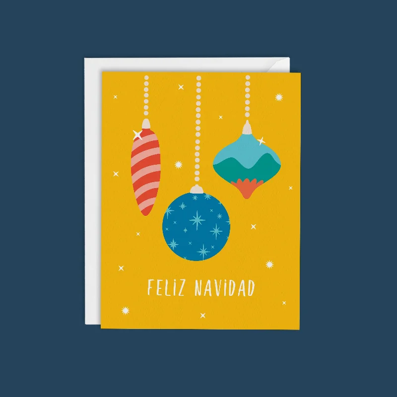 Christmas Special Dinner FELIZ NAVIDAD !- MODERN AND FESTIVE CARD