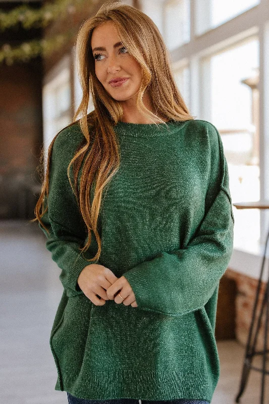 Christmas Gingerbread Delights Ferra Oversized Raw Seam Sweater | S-XL