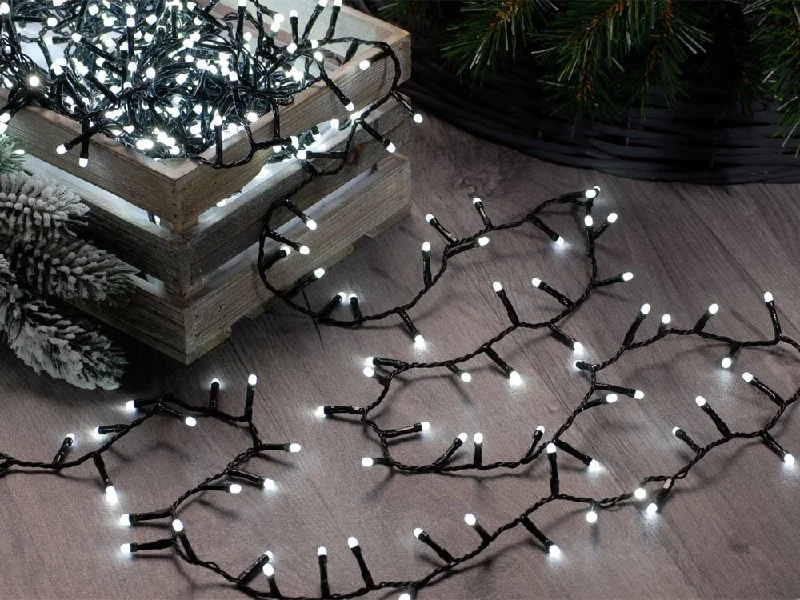 Christmas Holiday Countdown Glow-worm lights - White