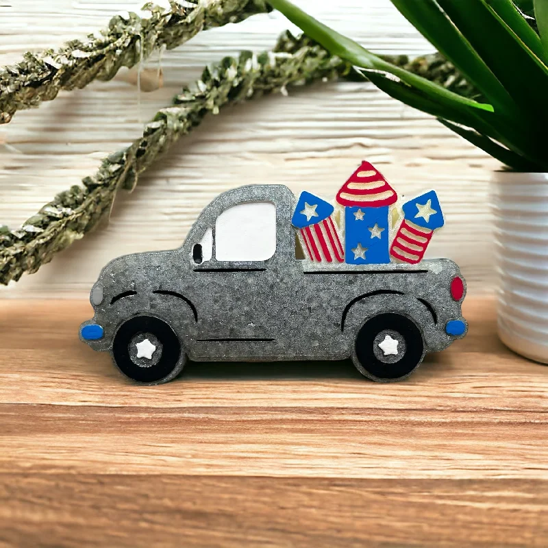 Christmas Ice Decorations Firework Truck Freshie