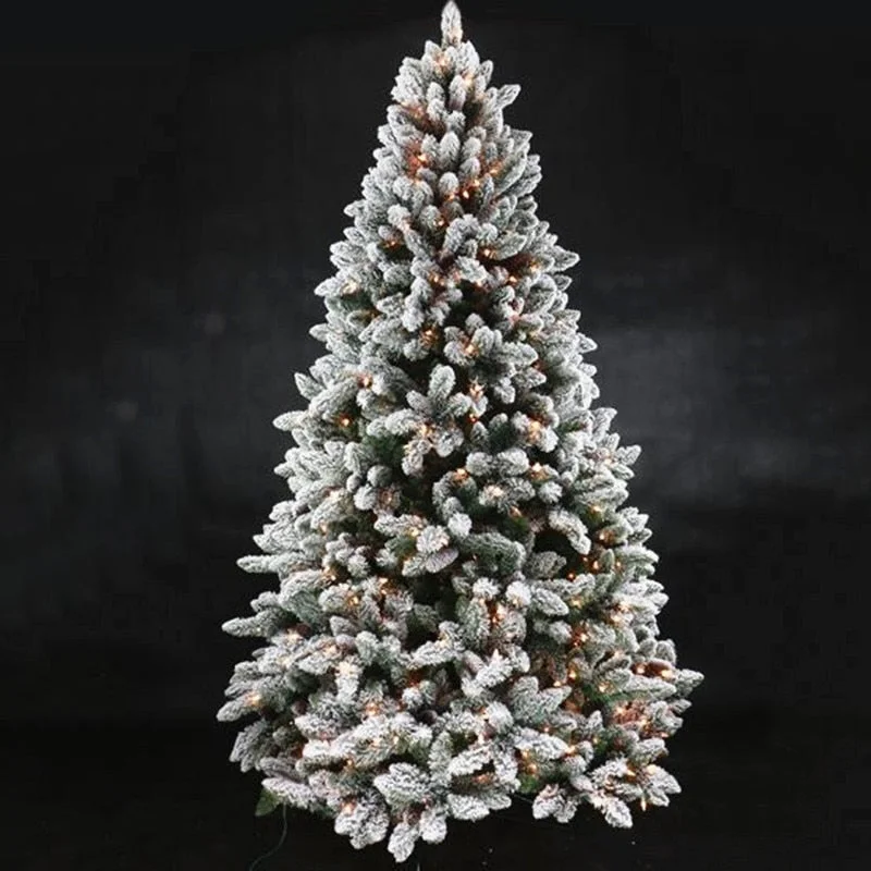 Christmas Magical Experience Flocking Christmas Tree Snowflake