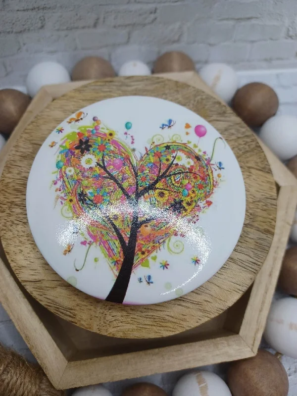 Christmas Cozy Weather Floral Tree Mirror