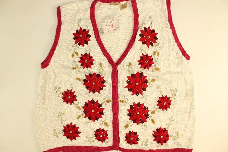 Christmas Evergreen Trees Flower Power Vest- XX Large Christmas Sweater