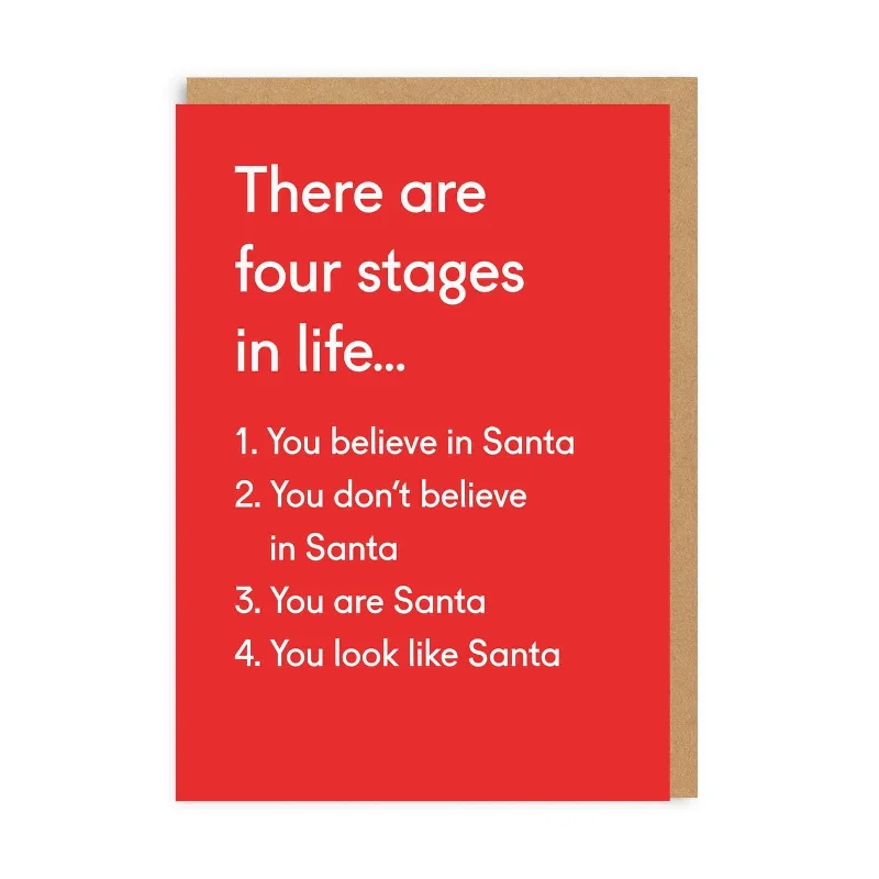 Four Stages Christmas Greeting Card