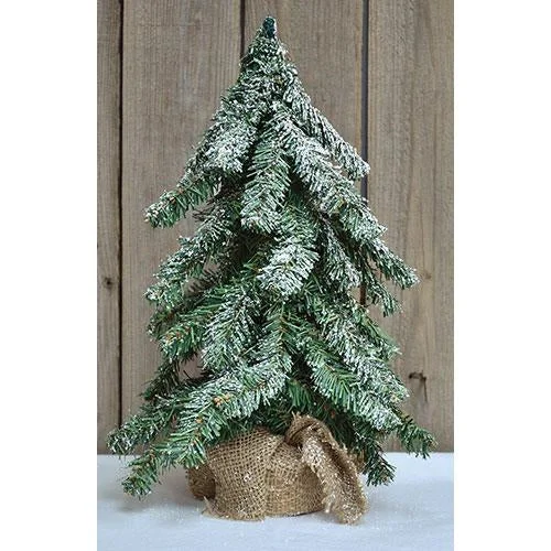 Christmas Twinkling Lights Frosted Tree 18"