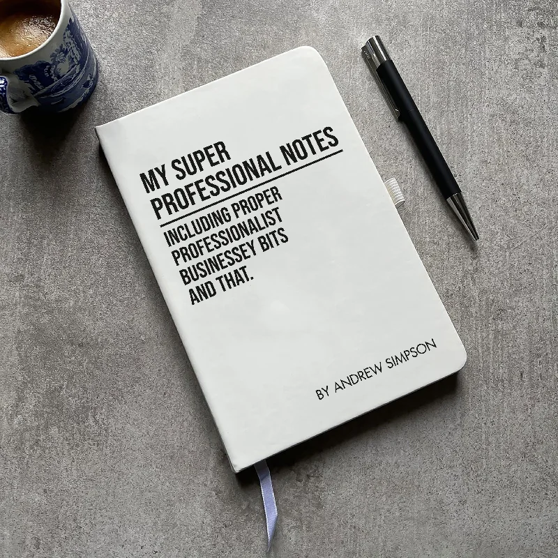Christmas Holiday Traditions Funny Personalised Super Professional Notebook
