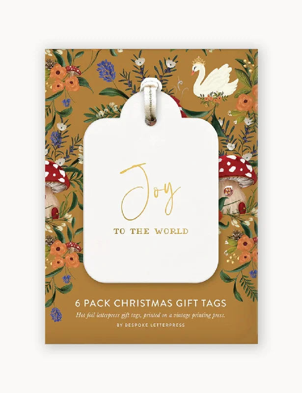 Christmas Gift Tags 6 pack "Joy To The World"