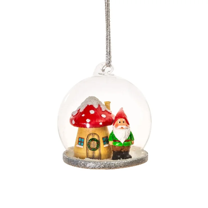 Gnome Home Dome Christmas Tree Bauble