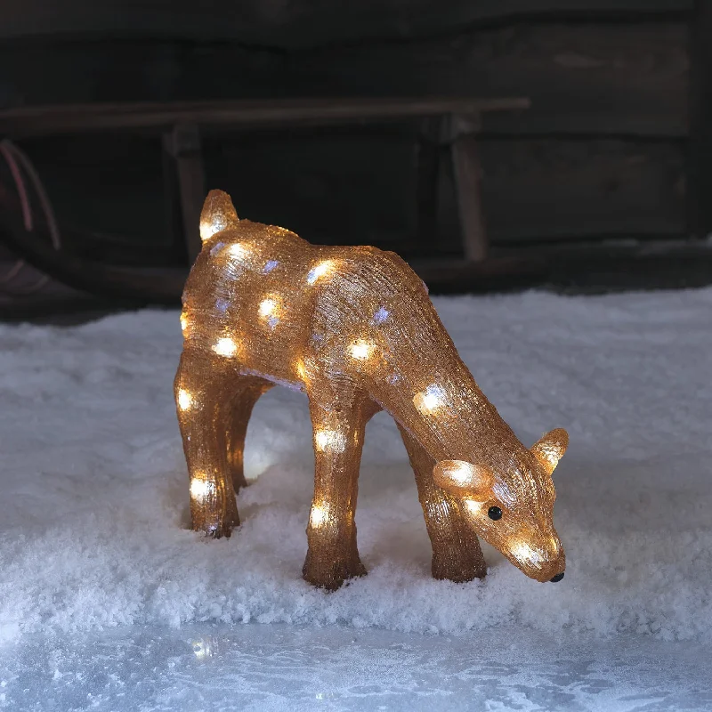 Christmas Winter Wonderland Decor 26cm Grace the Grazing Doe LED 3D Acrylic Figure