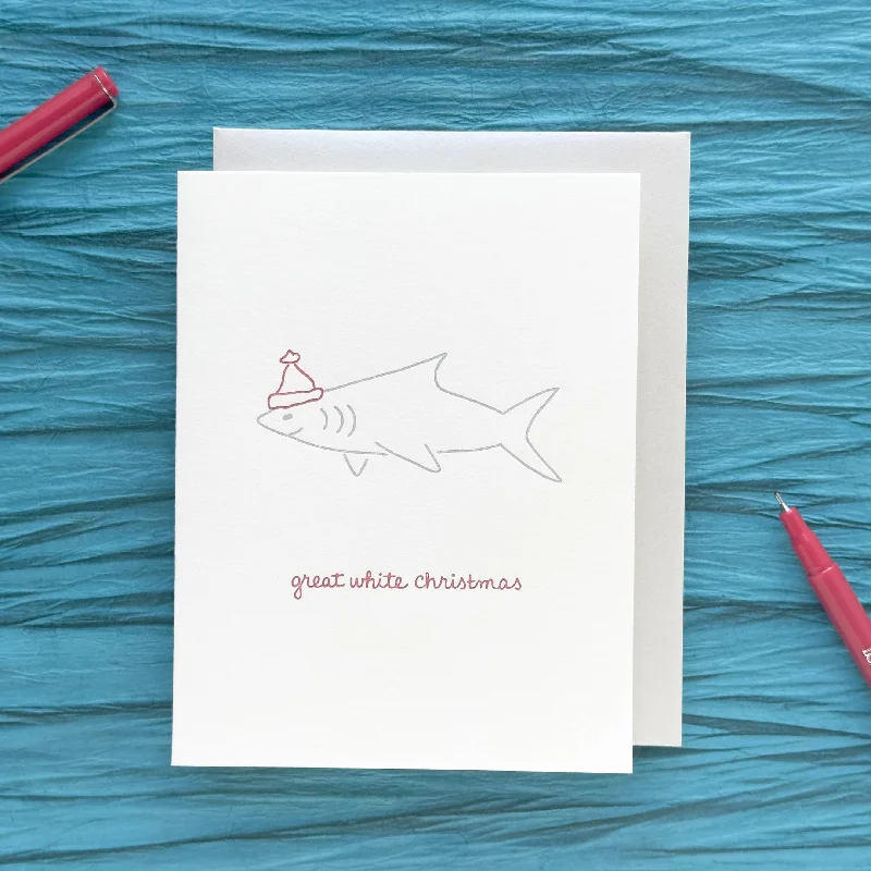 Christmas Candlelight Dinner Great White Christmas Holiday Cards
