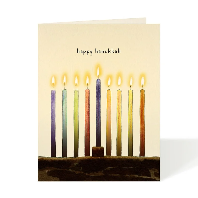 Christmas Gift Wrapping Ideas Hanukkah Candles