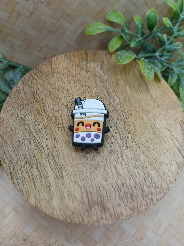 Christmas Snow Covered Roof Happy Drink Shoe Charm Accessory