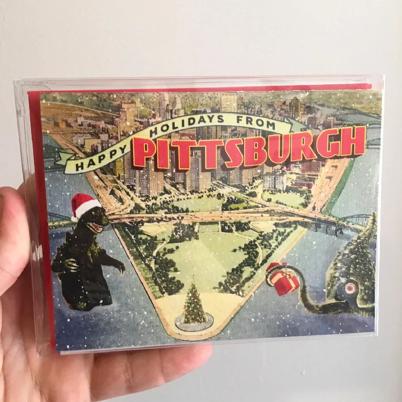 Christmas White Snow Happy Holidays from Pittsburgh PACK
