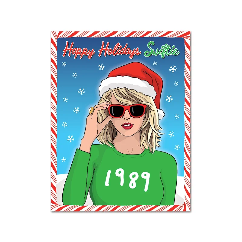 Christmas Tree Farm Happy Holidays Swift Fan Christmas Card - Boxed Set Of 8