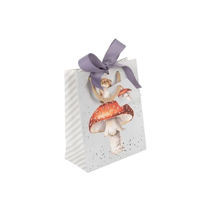 Christmas Winter Nights Magic Have a Fun-gi Mouse Small Gift Bag