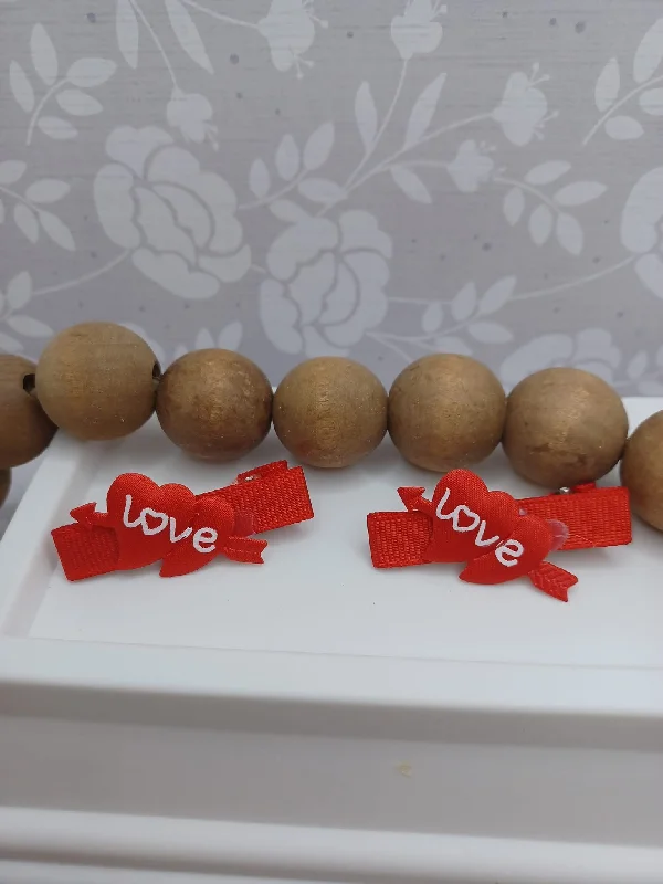 Christmas Homemade Cookies Hearts w/ Love Hair Accessory Set