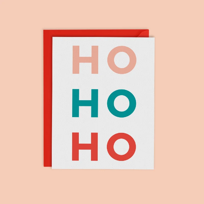 Christmas Traditional Feast HO HO HO CARD