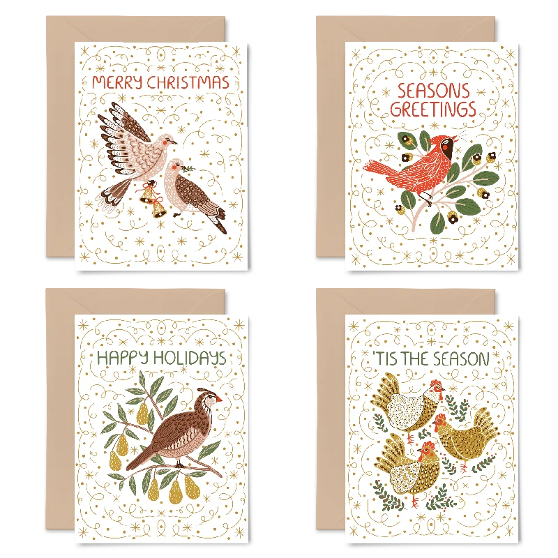 Holiday Birds Mixed Boxed Set