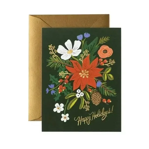 Christmas Hot Cocoa Holiday Bouquet Card