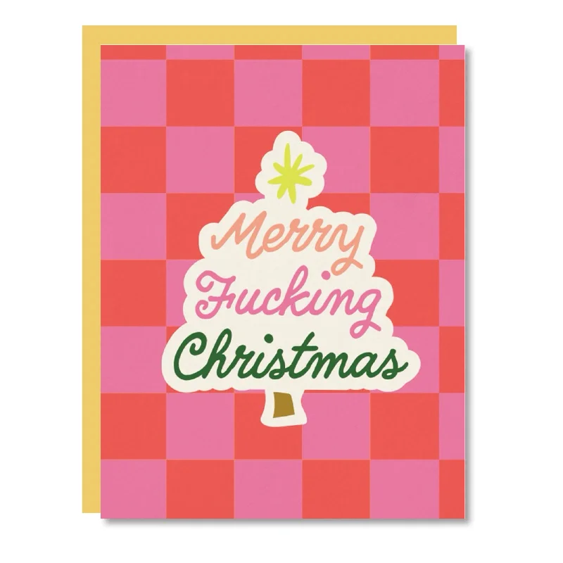 Merry F*cking Christmas Holiday Greeting Card