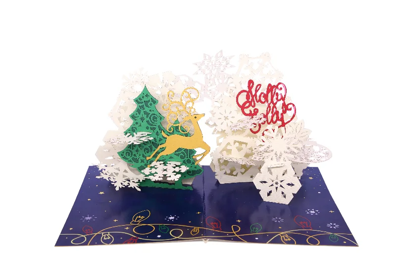 Holly Jolly Pop-Up Card